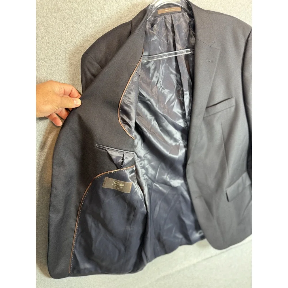 Tasso Elba Blazer Mens 40S Wool Cashmere Two Button Sport‎ Coat Macy's Lined